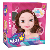 Boneca Busto Make Up Star Camarim Com Maquiagem Multikids