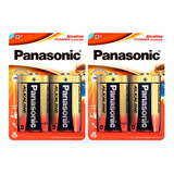 4 Pilhas Alcalinas D Panasonic (2  Cart)