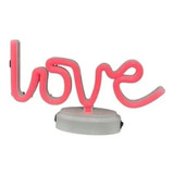 Palabra Love Luz De Neon Led Decorativas Con Cable Usb San V