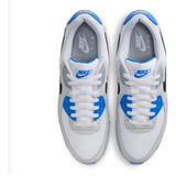 Tenis Air Max 90 Color Blanco Con Azul