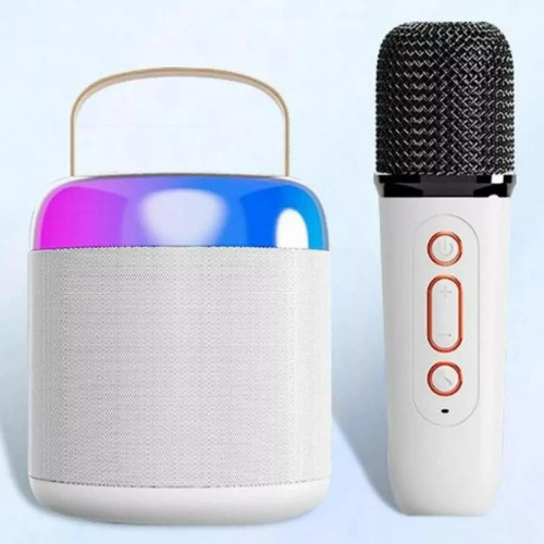 Caixinha De Som Infantil Bluetooth Karaokê Com 1 Microfone