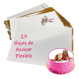 Obleas De Azucar 25 Hojas Comestible A4 Flexible Gruesa Full