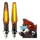 Kit X 2 Faros Luz Giro Led Ambar 12v 5 Watts Para Moto Xls