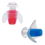 Tapones De Oido Arena Ergo Earplug Pro Rojo/azul Color Transparente