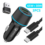 95w Cargador Para Auto Tipo C 65w Y 30w Para iPhone Samsung