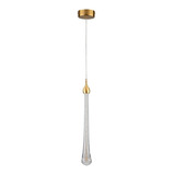 Pendente De Cristal Led Gota P/ Cabeceira Cama Ou Lavabo