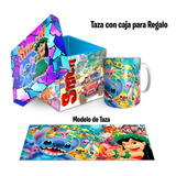 Taza Con Caja Para Regalo, Modelo, Lilo Y Stitch