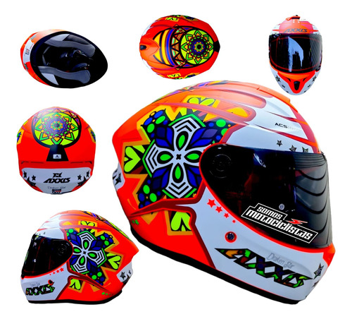 Casco Moto Axxis Draken Certificado Ece R2206 Integral Humo