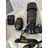 Nikon D5100 Lentes 18-55 E 55-300. Caixas E Acessorios