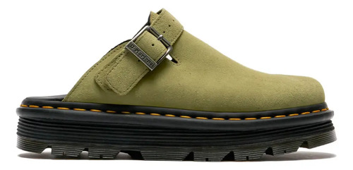 Sandalias Dr. Martens Zebzag Mule Muted Olive Eh Suede Unise | Meses sin interés
