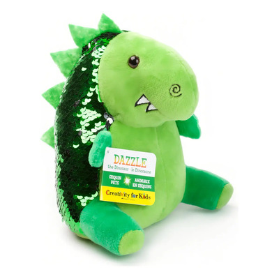 Peluche Dinosaurio Mini Creativity For Kids 15cm Tela Lentejuelas | MercadoLibre