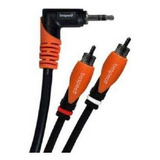 Cable Bespeco Miniplug Est 90 A 2 Rca Macho 1,80mt Slympr180