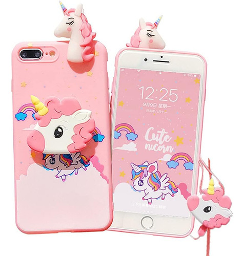 Funda Para iPhone 7 Plus / 8 Plus De 5.5  Ksun Unicornio