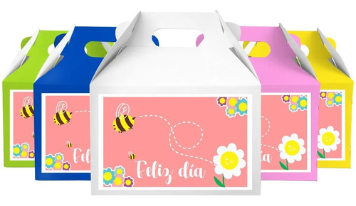 Lonchera Boxlunch Colores, 80 Pzas. Con Etiqueta