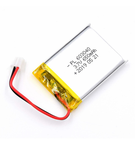 Bateria Lipo 3.7v 650mah 603040 Recargable Jst Conector