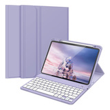 Funda C/teclado Fintie iPad Air 2022 5g 2020 4g Purpura
