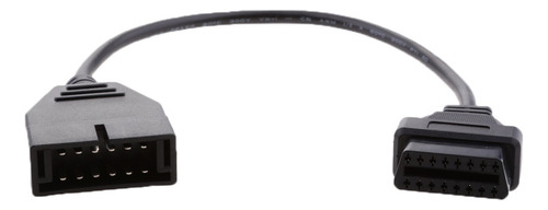 Y) Adaptador Conector De Cable 12 Pin Obd1 A 16 Pin De Coche