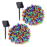 Lomotech - Luces Solares De Navidad, 2 Paquetes De 200 Led C