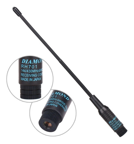 Antena Diamond Hr-701 Bibanda  Sma Macho Para Handy 