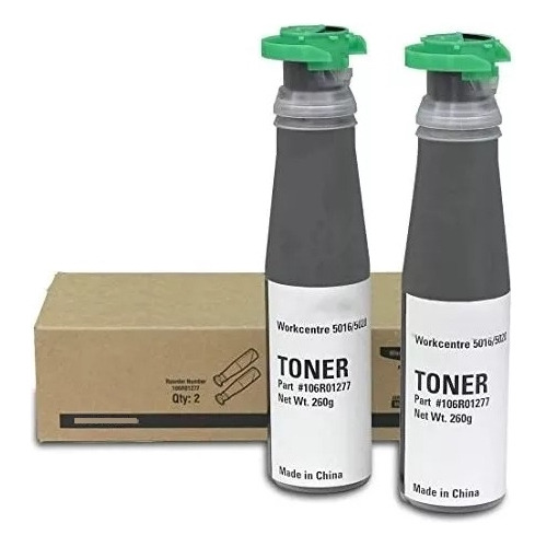 2 Botellas De Toner Para Xerox 5020 5016 106r01277 5,000 Pag