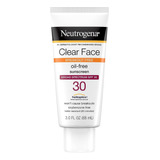 Neutrogena Clear Face, Protector Solar En Loción De Amplio E