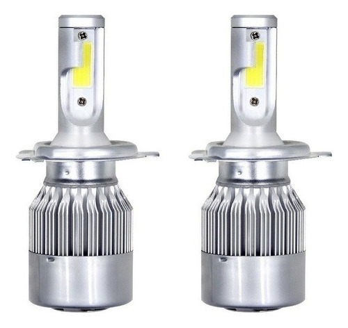 Kit Faros 2 Faros Led Cob Focos C6 H7 H1 H3 Tipo Xenon