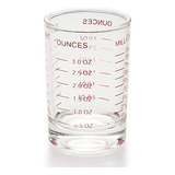 Vaso Medidor Shot Glass, 3 Onzas/90 Ml, Líquido Pesado, Alto