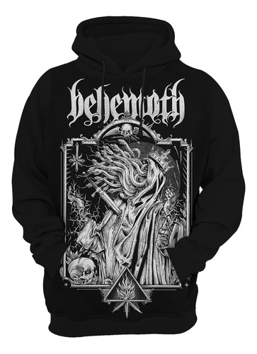 Blusa Moletom Full Behemoth Black Metal Ótima Qualidade