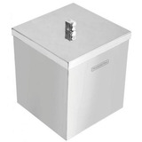 Lixeira Tramontina Luz 4,5l Quadrada Inox