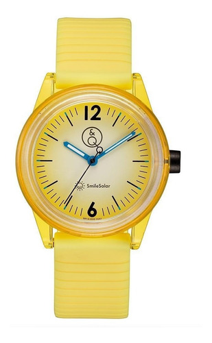 Reloj By Q&q Solar Mujer Sumergible 100m Silicona  