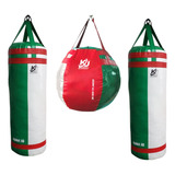 Pqtricgym#3 Saco De Boxeo Pesados Y Bola Redonda Costal  Box