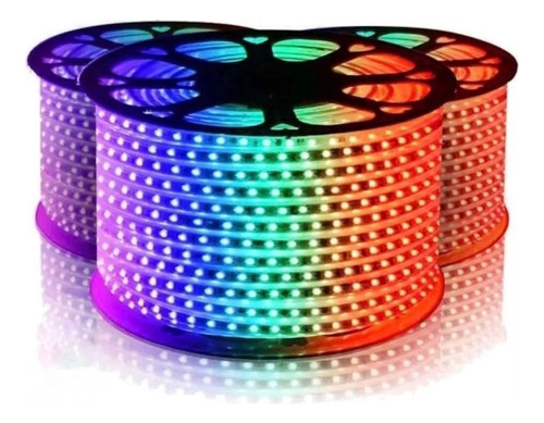 Cinta Led Rgb Multicolor X 20 Metros 110v Con Control