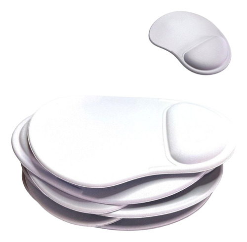 20 Pç Mousepad Com Apoio De Pulso Branco Para Sublimação