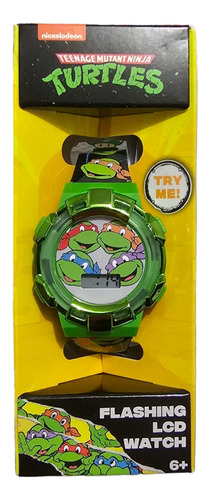 Reloj Lcd Ninja Turtles Vintage Con Luces Tortugas Ninja 