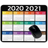 2020 2021 Calendario Medio Año De La Almohadilla De Ra...