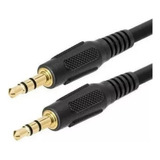 Lote X10 Unid. Cable Audio Auxiliar Pin 3,5mm Largo 30 Cms.