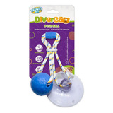 Brinquedo Para Cachorro Pet Push Ball Bola 55mm Azul