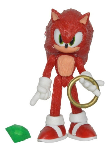 Figura Juguete The Hedgehog Rojo Sonic Diamante