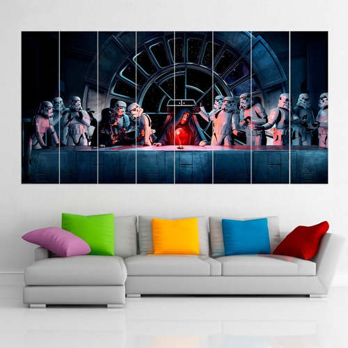 Cuadro Poliptico Star Wars Darth Vader Art Xxl 192x100cm