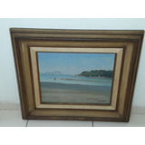 2045- Jayme Aguiar- Ost 73x66cm C/mold. = Praia Do Zumbi. 