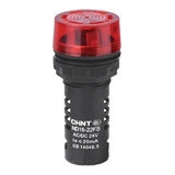 Indicador Ojo Buey Zumbador Buzzer 220v Led Rojo 22mm Chint