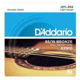 Cuerdas Guitarra Electroacústica Daddario Originales Ez910 G