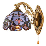 Lámpara Vintage Tiffany Con Cadena, Pasillo, Salón,