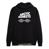 Buzo Negro Arctic Monkeys - Canguro - Hoodie Unisex Capucha