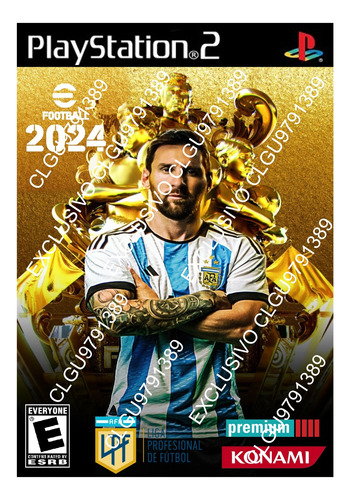 Ps 2 E Football 2024 + Liga Argentina / Premium / Pes 2024