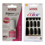 Kit Unha Salon Color Ksc55br + Cola De Unhas Fbgl504 Kiss Ny