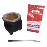 Mate Madera Uruguayo Bombon Virola Sincelada Yerba Mate