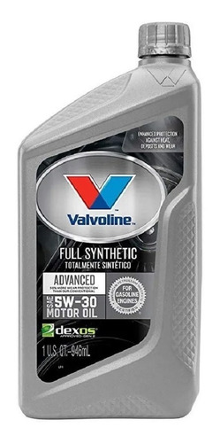 Aceite Valvoline 5w30 Advanced (100% Sintetico) X1l Usa