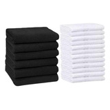 Pack X12 Toallas Blanco Hotelera  100% Algodón 40x75 Oferta