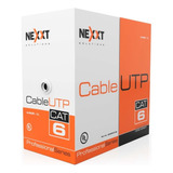 Bobina De Cable Red Cat6 Certificado Nexxt Azul Ab356nxt02